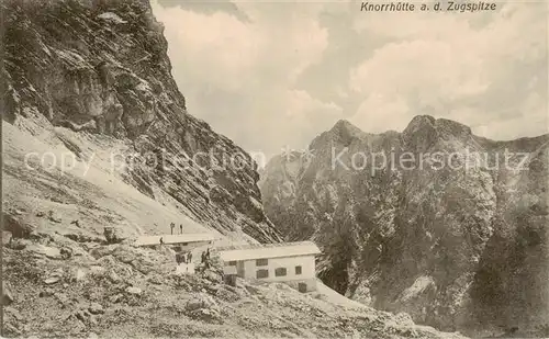 AK / Ansichtskarte  Knorrhuette_2051m_Zugspitzplatt_Garmisch-Partenkirchen Panorama 