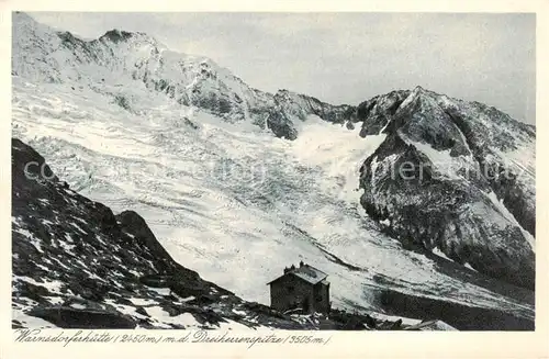 AK / Ansichtskarte  Warnsdorferhuette_2450m_Krimml_AT mit Dreiherrnspitze 