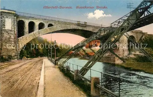 AK / Ansichtskarte  Elberfeld_Barmen Sonnborner Bruecke Elberfeld Barmen