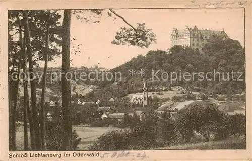 AK / Ansichtskarte  Lichtenberg_Odenwald Schloss Lichtenberg Lichtenberg Odenwald