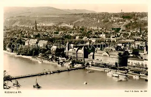 AK / Ansichtskarte 73809704 Koblenz__Rhein Panorama 