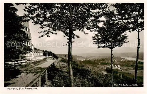 AK / Ansichtskarte  Koblenz__Rhein Blick vom Rittersturz 