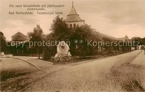 AK / Ansichtskarte 73809718 Bad_Rothenfelde Neue Wandelhalle mit Jahrhundert Gedenkstein Bad_Rothenfelde