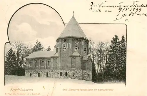 AK / Ansichtskarte  Friedrichsruh__Bismarck_Sachsenwald_Hamburg Bismarck Mausoleum im Sachsenwalde 