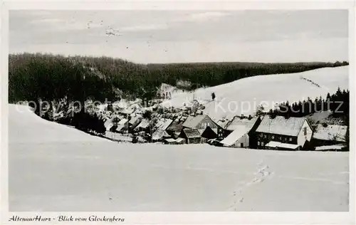 AK / Ansichtskarte  Altenau_Harz Winterpanorama Blick vom Glockenberg Altenau Harz