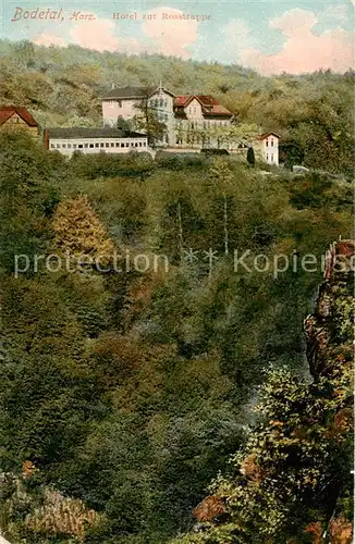 AK / Ansichtskarte 73809748 Bodetal_Bodethal_Harz Hotel zur Rosstrappe 