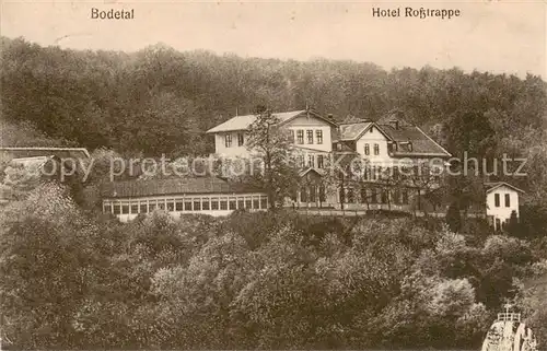 AK / Ansichtskarte 73809749 Bodetal_Bodethal_Harz Hotel Rosstrappe 