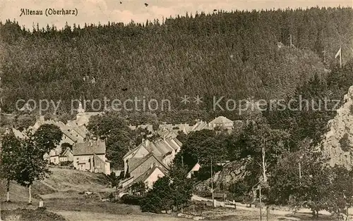 AK / Ansichtskarte  Altenau_Harz Ortsansicht mit Kirche Altenau Harz