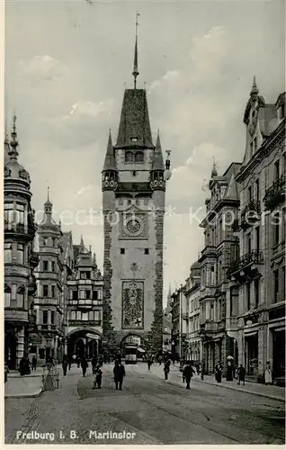 AK / Ansichtskarte  Freiburg_Breisgau Martinstor Freiburg Breisgau