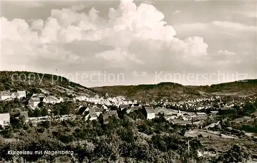 AK / Ansichtskarte  Kuenzelsau Panorama mit Nagelsberg Kuenzelsau