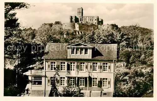 AK / Ansichtskarte  Koenigstein__Taunus Fremdenheim Messer Gasthaus Burgruine 