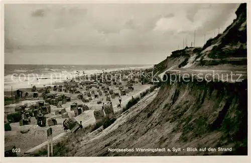 AK / Ansichtskarte 73809803 Wenningstedt_Sylt Panorama Blick auf den Strand Wenningstedt_Sylt