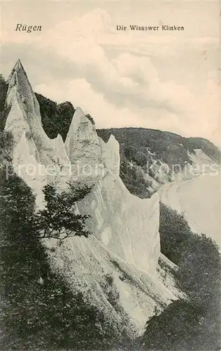 AK / Ansichtskarte  Sassnitz_Ostseebad_Ruegen Wissower Klinken Kreidefelsen Steilkueste Sassnitz_Ostseebad_Ruegen