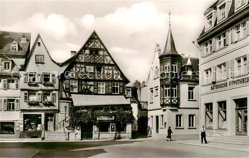 AK / Ansichtskarte  Bad_Kissingen Marktplatz Altstadt Fachwerkhaeuser Bad_Kissingen