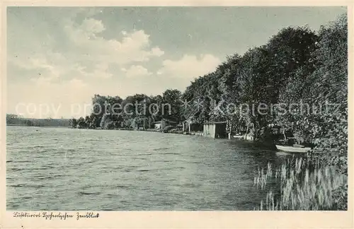 AK / Ansichtskarte 73809842 Hohenlychen_Lychen Uferpartie am See 