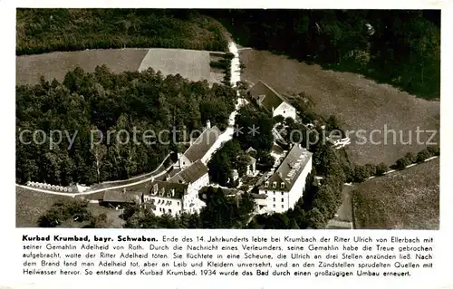 AK / Ansichtskarte 73809875 Krumbad_Krumbach Kurbad Historie Original Straehle Bild Nr. 19056 / BAM 48 