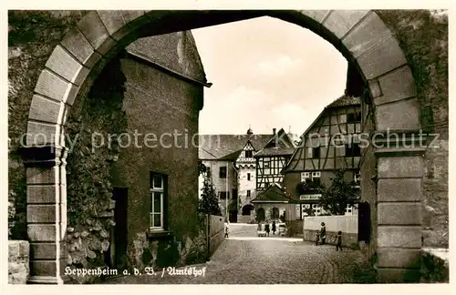 AK / Ansichtskarte  Heppenheim_Bergstrasse Amtshof Heppenheim_Bergstrasse