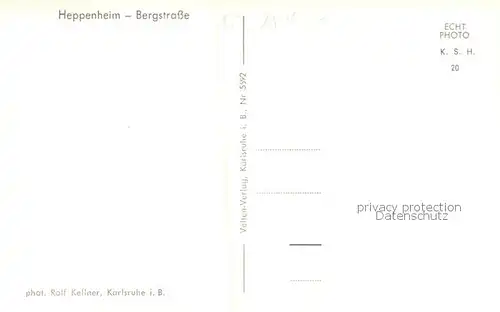 AK / Ansichtskarte  Heppenheim_Bergstrasse Panorama Heppenheim_Bergstrasse