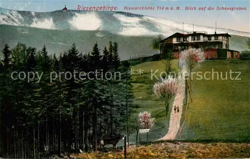 AK / Ansichtskarte 73809939 Riesengebirge_Schlesischer_Teil Bismarckhoehe mit Schneekoppe 