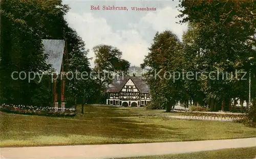 AK / Ansichtskarte 73809946 Bad_Salzbrunn_Szczawno-Zdroj_PL Wiesenhaus 