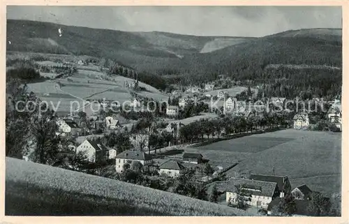 AK / Ansichtskarte 73809957 Bad_Flinsberg_Swieradow_Zdroj_PL Blick auf Brunnenstrasse Steinbachschlucht und Heufuder 