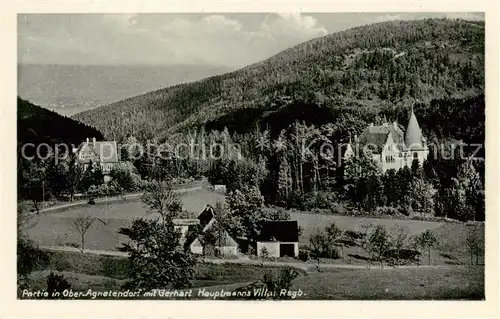 AK / Ansichtskarte  Ober-Agnetendorf_ Jagniatkow_Jelenia_Gora_Riesengebirge_PL mit Gerhart Hauptmanns Villa 