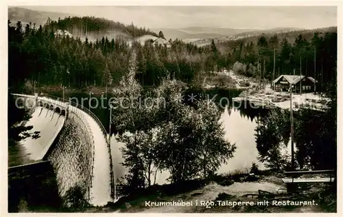 AK / Ansichtskarte 73810016 Krummhuebel_Karpacz_Riesengebirge_PL Talsperre mit Restaurant 