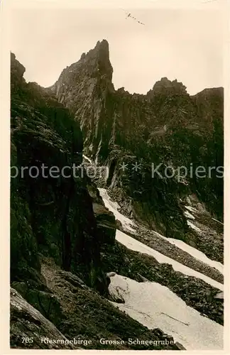 AK / Ansichtskarte  Riesengebirge_Schlesischer_Teil Grosse Schneegrube 