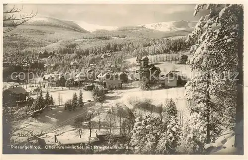 AK / Ansichtskarte  Ober-Krummhuebel_Karpacz_Riesengebirge_PL mit Prinz Heinrich Baude 