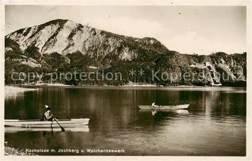 AK / Ansichtskarte  Kochelsee mit Jochberg und Walchenseewerk 