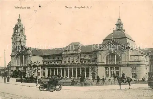 AK / Ansichtskarte 73810082 Wiesbaden Neuer Hauptbahnhof Wiesbaden