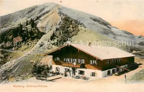 AK / Ansichtskarte 73810097 Wallberg_1723m_Tegernsee Unterkunftshaus 