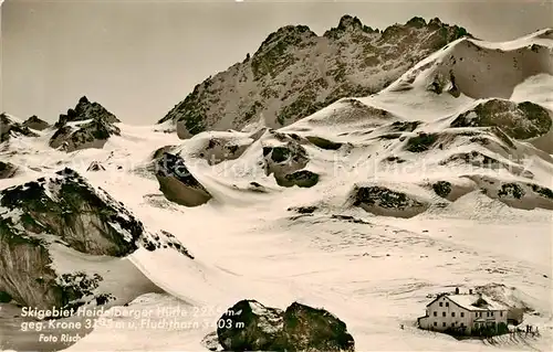 AK / Ansichtskarte  Heidelbergerhuette_2265m_Tirol_AT mit Krone und Fluchthorn 