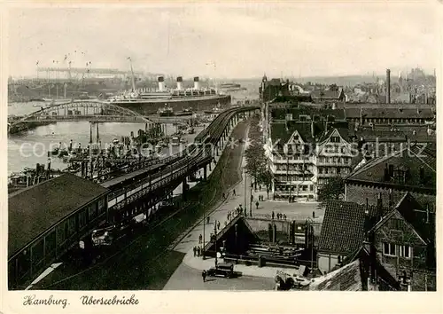 AK / Ansichtskarte  Hamburg ueberseebruecke Hamburg