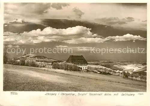 AK / Ansichtskarte  Altenberg__Osterzgebirge Berghof Raupennest mit Geisingberg 