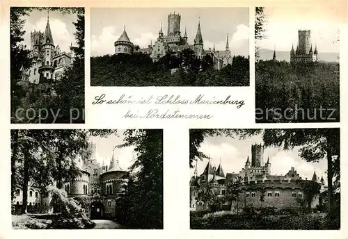 AK / Ansichtskarte 73810134 Nordstemmen Schloss Marienburg Teilansichten Nordstemmen