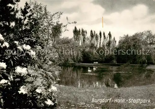 AK / Ansichtskarte  Burgdorf_Hannover Stadtpark Burgdorf Hannover