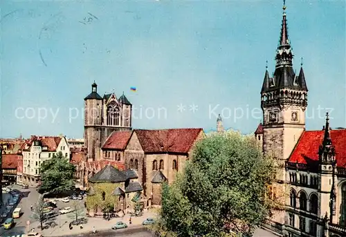 AK / Ansichtskarte  Braunschweig Dom und Rathaus Braunschweig