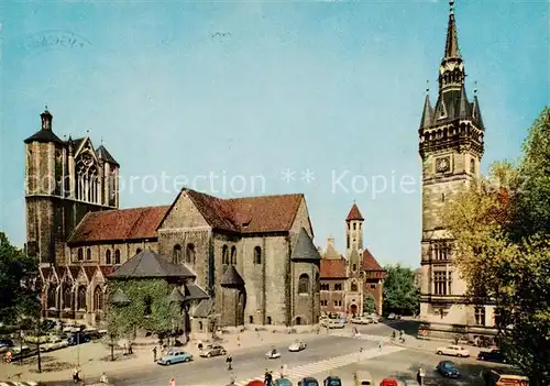 AK / Ansichtskarte  Braunschweig Dom und Rathaus Braunschweig