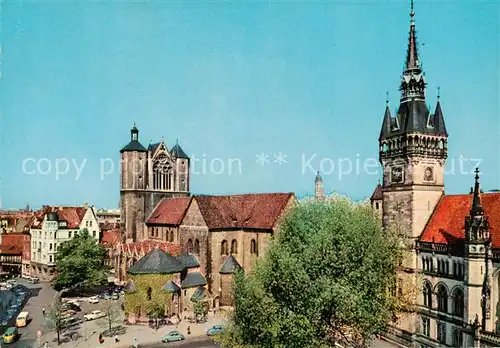 AK / Ansichtskarte  Braunschweig Dom und Rathaus Braunschweig