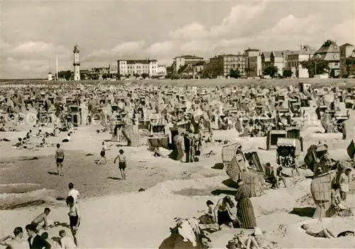 AK / Ansichtskarte  Warnemuende_Ostseebad Strandleben Warnemuende_Ostseebad