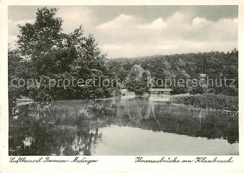 AK / Ansichtskarte  Medingen_Bad_Bevensen Ilmenaubruecke am Klaubusch Medingen_Bad_Bevensen