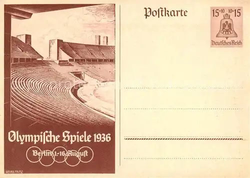 AK / Ansichtskarte 73810199 Berlin Olympiastadion 1936 Berlin