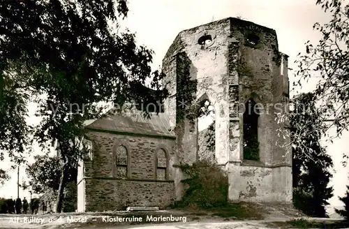 AK / Ansichtskarte 73810216 Alf_Bullay_Mosel Klosterruine Marienburg Alf_Bullay_Mosel