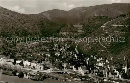 AK / Ansichtskarte  Alf_Bullay_Mosel Fliegeraufnahme mit Burg Arras Alf_Bullay_Mosel