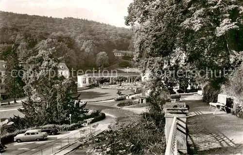 AK / Ansichtskarte  Schlangenbad_Taunus Partie am Kurhaus Schlangenbad_Taunus