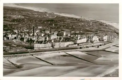 AK / Ansichtskarte 73810248 Borkum_Nordseeheilbad Fliegeraufnahme 