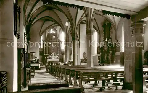 AK / Ansichtskarte  Bornhofen_Kamp_Rhein Inneres der Wallfahrtskirche 