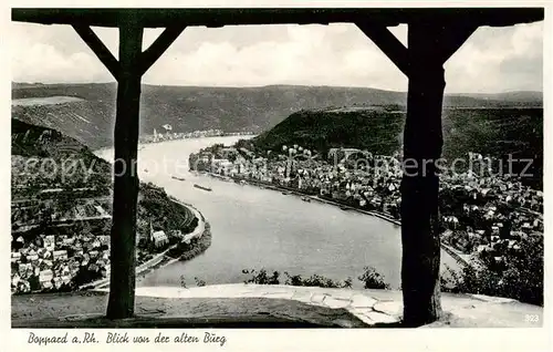 AK / Ansichtskarte  Boppard_Rhein Blick von der alten Burg Boppard Rhein