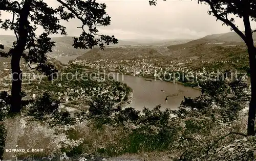 AK / Ansichtskarte  Boppard_Rhein Blick von der Berggaststaette Gedeonseck Boppard Rhein